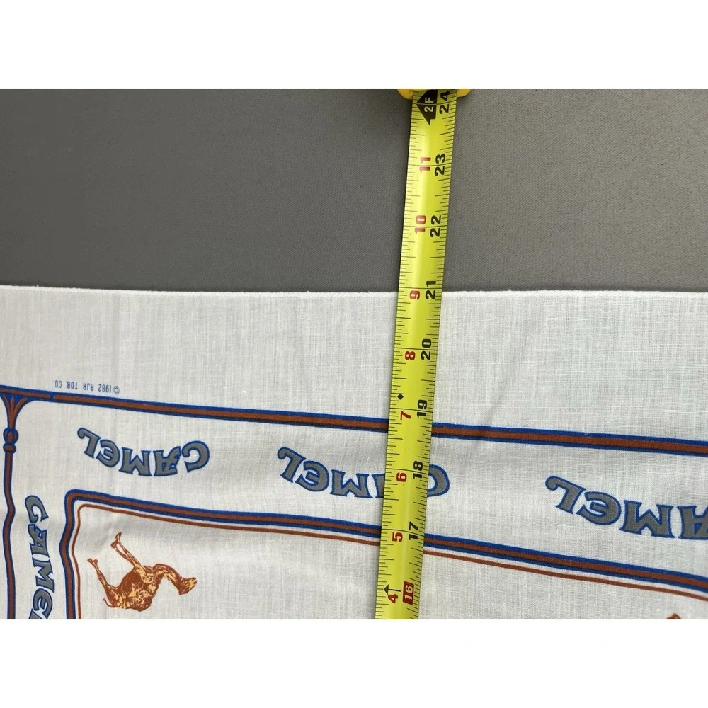 Camel Cigarettes Bandana Handkerchief Vintage 1982 White